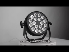 LED phẳng par lên ánh sáng 18 leds RGBW 4 trong 1 DMX điều khiển cho