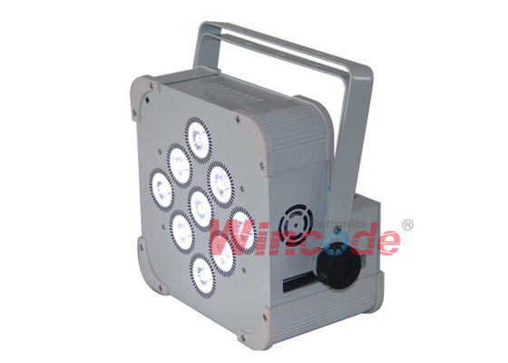 Giá tốt. RGB Ba Trong Một Đèn sân khấu chạy bằng pin 9 × 6W Đèn đèn LED không dây cho disco trực tuyến