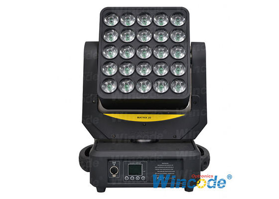 Giá tốt. Đèn đầu di động LED điều khiển cá nhân 25 * 12W Hiệu ứng đồ họa với động cơ 3 pha trực tuyến