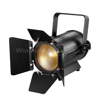 Giá tốt. Đèn chiếu điểm Fresnel LED RGBW 200W, tuổi thọ 50.000 giờ, điều khiển DMX trực tuyến