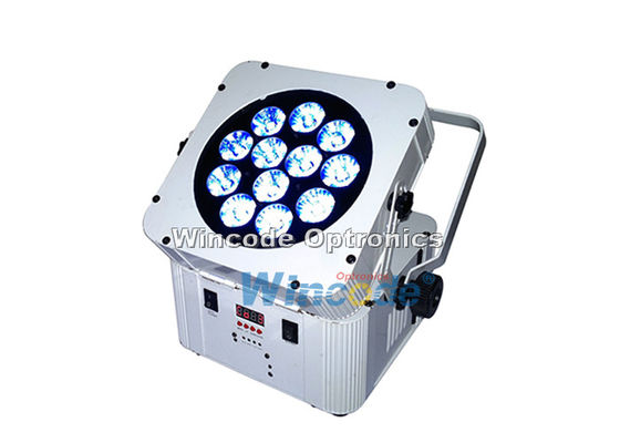 Giá tốt. Đèn sân khấu chạy bằng pin 12 × 18W RGBWA + UV 5 trong 1 Âm thanh hoạt động cho các sự kiện DJ trực tuyến