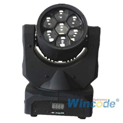 Giá tốt. Điện thoại thông minh điều khiển đèn LED di chuyển đầu đèn 7 * 10W 0-100% Đèn sáng tuyến tính với 16 bit trực tuyến