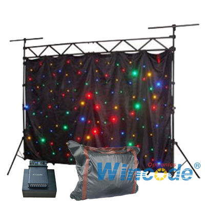 Giá tốt. Vải mềm vải linh hoạt LED rèm màu sắc âm thanh hoạt động cho bữa tiệc / KTV trực tuyến