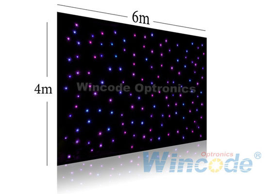 Giá tốt. Tác dụng bóng đèn đèn LED Star màn 4m X 6m, đèn LED màn tường màn RGB / đơn màu trực tuyến