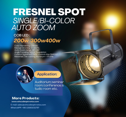 Giá tốt. 150W 200W LED Fresnel ấm trắng mát trắng đèn pha LED Studio Light trực tuyến