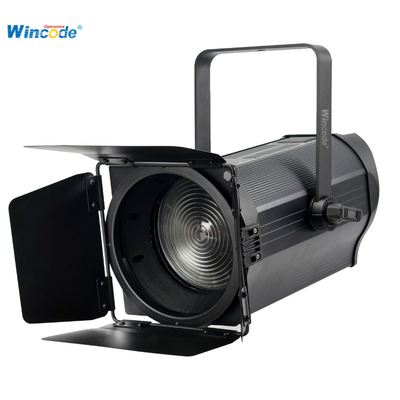 150W Đèn phơi sáng Fresnel màu đơn Auto Zoom COB LED không có quạt không có tiếng ồn