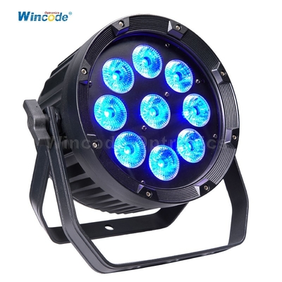 Giá tốt. Professional Wireless LED Par Light Với 15-45° Tùy chọn ống kính 9x18W RGBWA + UV 2.4G Transceiver trực tuyến
